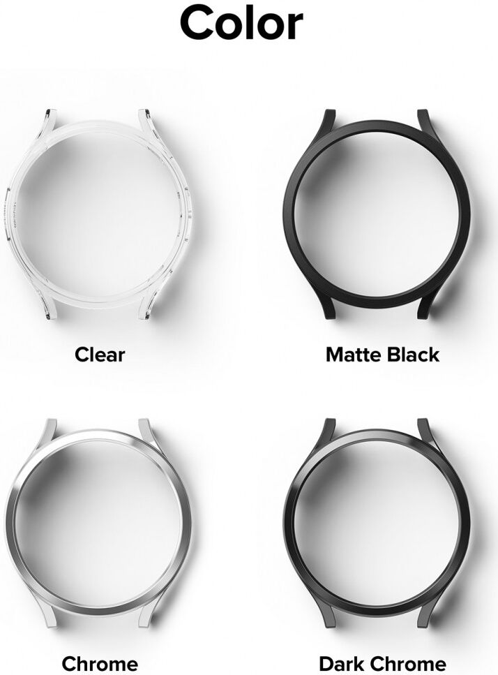 Ringke Slim - Samsung Galaxy Watch 6 44MM Hoesje - (2P) Transparant Zwart afbeelding 13