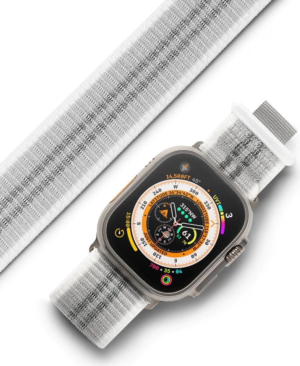 Ringke Sports Apple Watch Bandje - 1-10/SE/Ultra - 49/46/45/44/42MM - Wit afbeelding 1