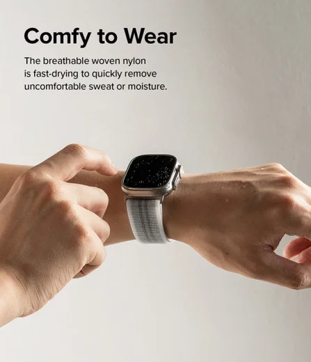 Ringke Sports Apple Watch Bandje - 1-10/SE/Ultra - 49/46/45/44/42MM - Wit afbeelding 2
