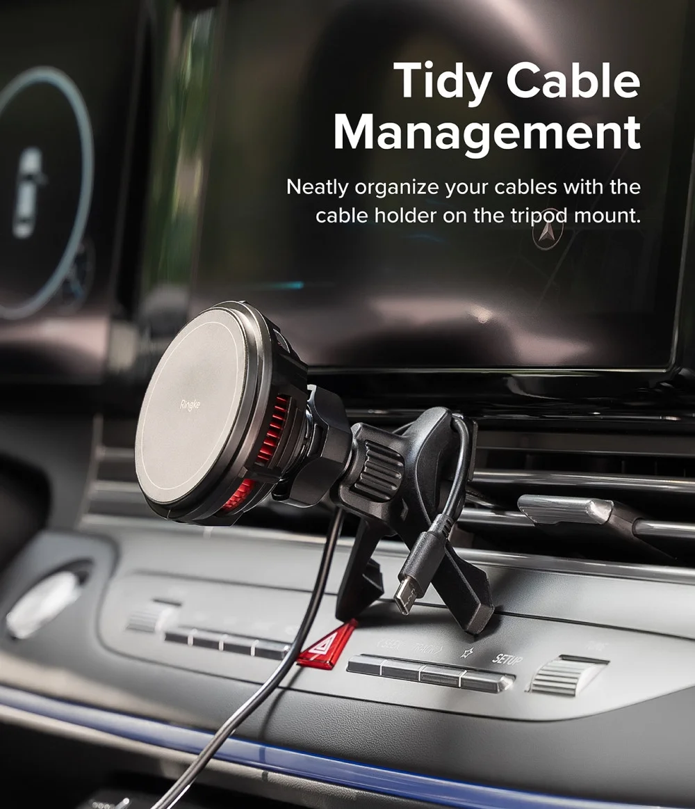 Ringke Peltier MagSafe Telefoonhouder Auto met Draadloos Laden 15W afbeelding 7