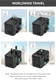 Essager Reislader 65W Universele Snellader Wereldstekker US/AUS/UK/EU afbeelding 2