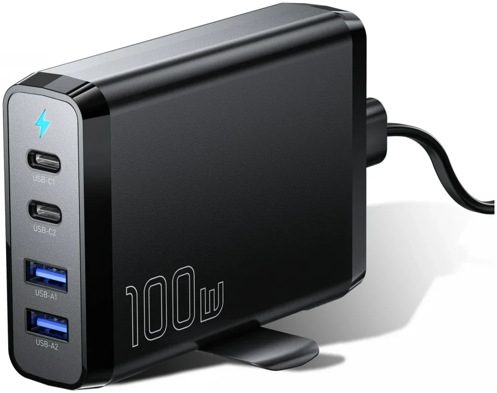 Essager 100W Laadstation Laptop/MacBook GaN Snellader Zwart afbeelding 2