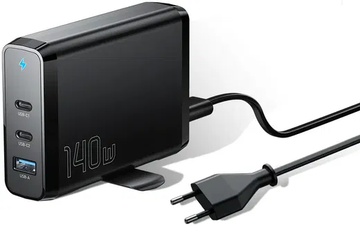 Essager 140W Laadstation voor MacBook/Laptop GaN Snellader Zwart afbeelding 1