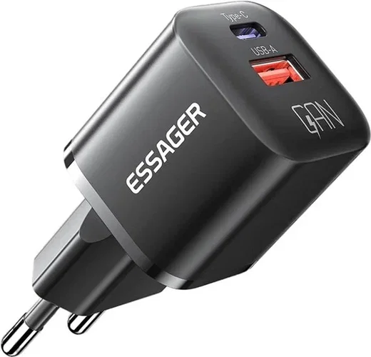 Essager 20W GaN Snellader met Power Delivery en Quick Charge Zwart afbeelding 2
