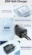 Essager 20W GaN Snellader met Power Delivery en Quick Charge Zwart afbeelding 5