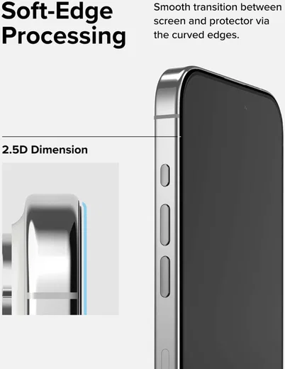 Ringke Apple iPhone 15 Pro Screen Protector 9H Tempered Glass met Jig afbeelding 10