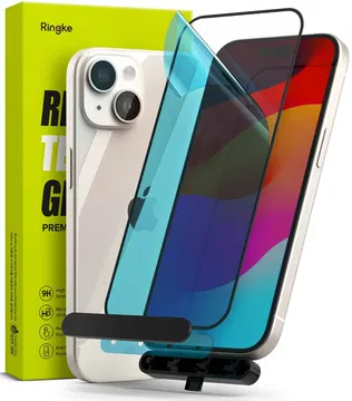 Ringke Apple iPhone 16 Plus / 15 Plus Screen Protector 9H Tempered Glass met Jig