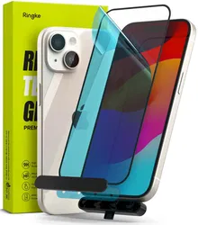 Ringke Apple iPhone 16 Plus / 15 Plus Screen Protector 9H Tempered Glass met Jig afbeelding