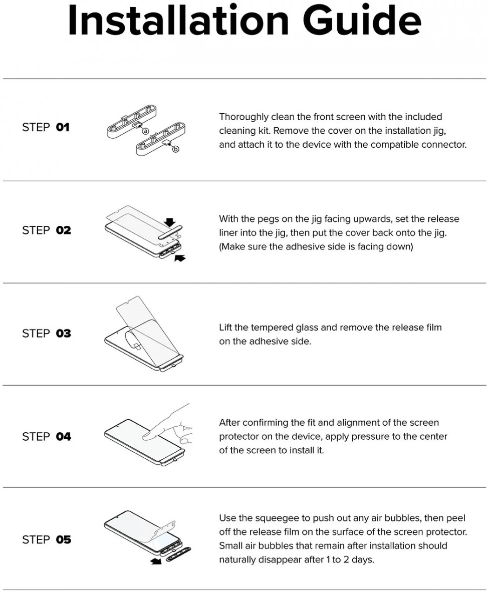 Ringke Apple iPhone 16 Plus / 15 Plus Screen Protector 9H Tempered Glass met Jig afbeelding 15