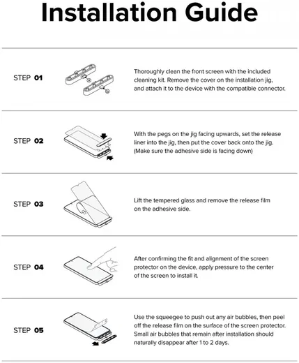 Ringke Apple iPhone 16 Plus / 15 Plus Screen Protector 9H Tempered Glass met Jig afbeelding 15