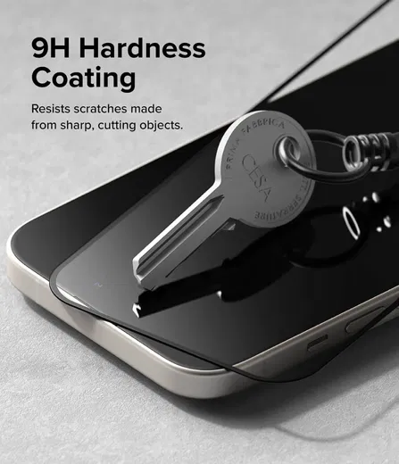 Ringke Apple iPhone 16 Plus / 15 Plus Screen Protector 9H Tempered Glass met Jig afbeelding 7