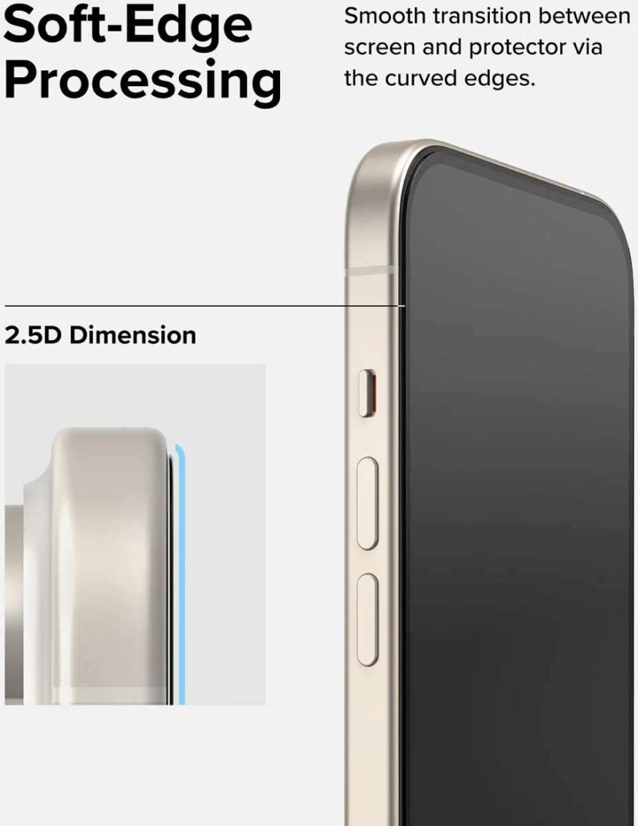 Ringke Apple iPhone 16 Plus / 15 Plus Screen Protector 9H Tempered Glass met Jig afbeelding 8