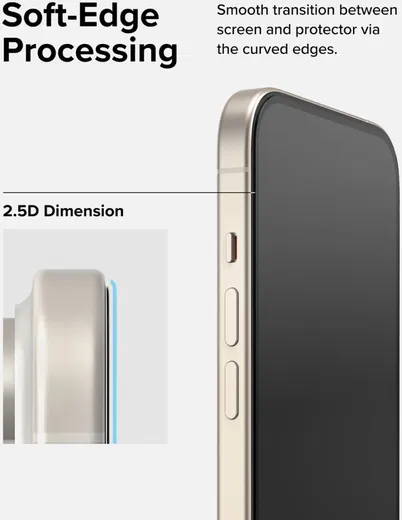 Ringke Apple iPhone 16 Plus / 15 Plus Screen Protector 9H Tempered Glass met Jig afbeelding 8