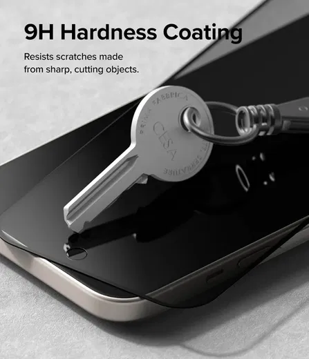 Ringke Apple iPhone 16 Plus / 15 Plus Screen Protector Privacy Tempered Glass 9H afbeelding 9