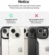 Ringke Camera Styling Apple iPhone 15 / 15 Plus Camera Protector Zwart afbeelding 12