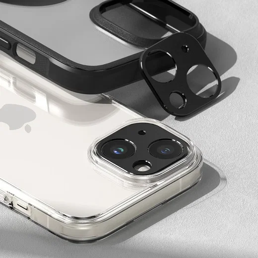 Ringke Camera Styling Apple iPhone 15 / 15 Plus Camera Protector Zwart afbeelding 2
