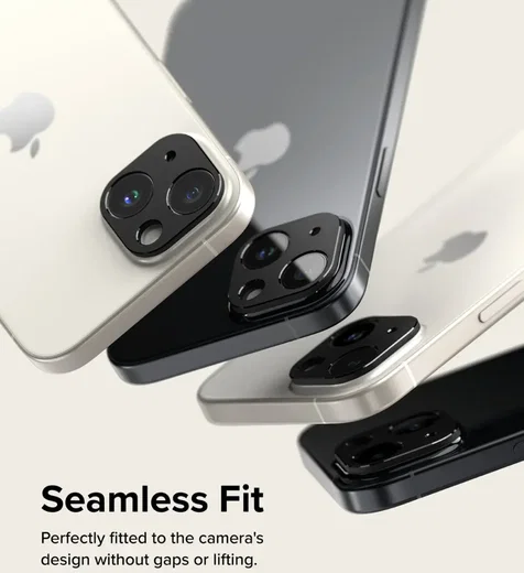 Ringke Camera Styling Apple iPhone 15 / 15 Plus Camera Protector Zwart afbeelding 3