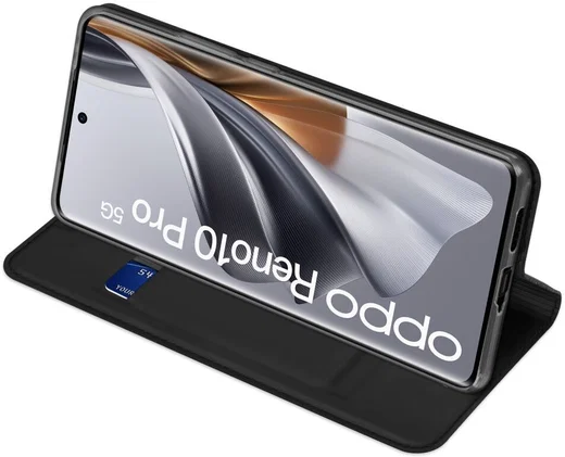 Dux Ducis Skin Pro Oppo Reno 10 Hoesje Portemonnee Book Case Zwart afbeelding 5