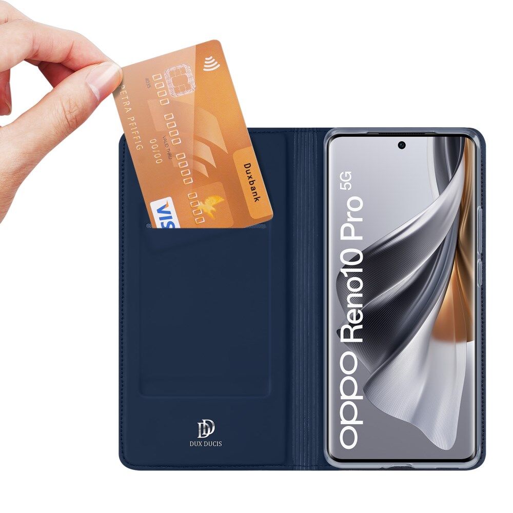 Dux Ducis Skin Pro Oppo Reno 10 Hoesje Portemonnee Book Case Blauw afbeelding 2