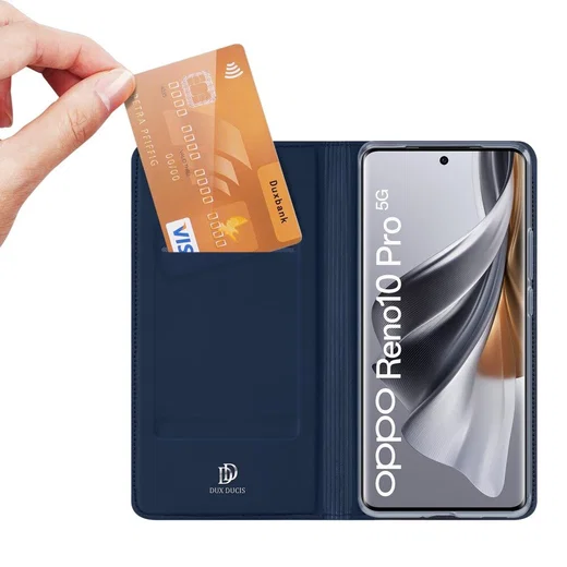 Dux Ducis Skin Pro Oppo Reno 10 Hoesje Portemonnee Book Case Blauw afbeelding 2