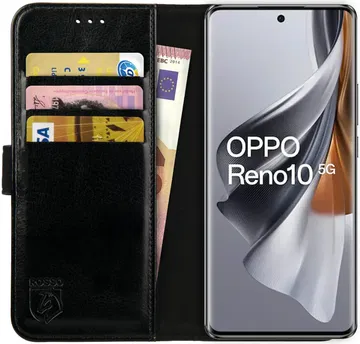 Rosso Element Oppo Reno 10 Pro Hoesje Book Case Wallet Zwart