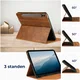 Rosso Element Samsung Tab S10 Lite / S10 FE / S9 FE / S9 Hoes Book Case Bruin afbeelding 4