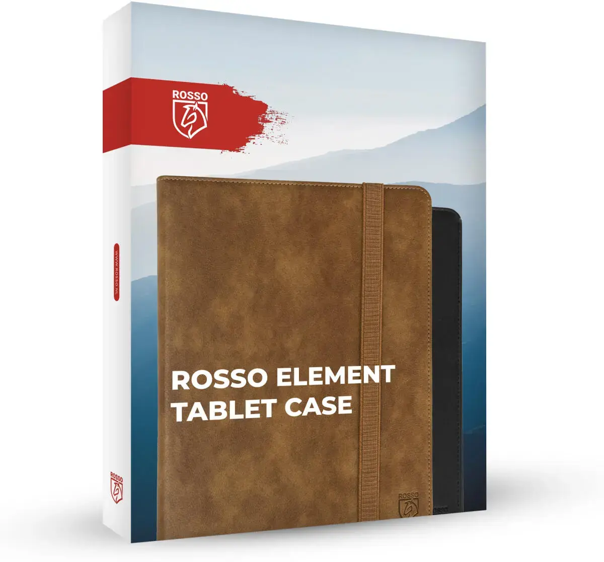 Rosso Element Samsung Tab S10 Lite / S10 FE / S9 FE / S9 Hoes Book Case Bruin afbeelding 8