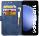 Rosso Element Samsung Galaxy S23 FE Hoesje Book Case Wallet Blauw