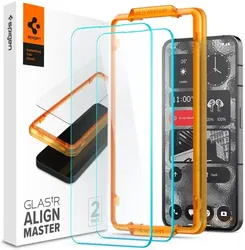 Spigen Glas.tR AlignMaster Nothing Phone (2) Screen Protector (2-Pack) afbeelding
