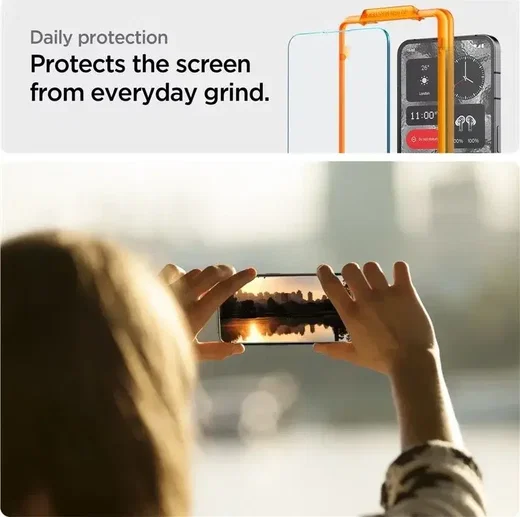 Spigen Glas.tR AlignMaster Nothing Phone (2) Screen Protector (2-Pack) afbeelding 5
