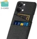 OnePlus Nord 3 5G Hoesje met Kaarthouder Back Cover Zwart afbeelding 2
