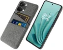 OnePlus Nord 3 5G Hoesje met Kaarthouder Back Cover Grijs