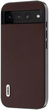 ABEEL Nappa Google Pixel 8 Hoesje Leer Back Cover Coffee