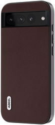 ABEEL Nappa Google Pixel 8 Hoesje Leer Back Cover Coffee afbeelding