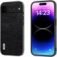 ABEEL Litchi Google Pixel 8 Hoesje Back Cover Zwart afbeelding 1