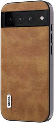 ABEEL Litchi Google Pixel 8 Hoesje Back Cover Bruin afbeelding