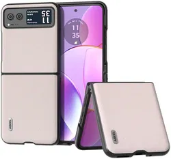 ABEEL Glitter Motorola Razr 40 Hoesje Back Cover Wit afbeelding