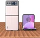 ABEEL Glitter Motorola Razr 40 Hoesje Back Cover Wit afbeelding 2