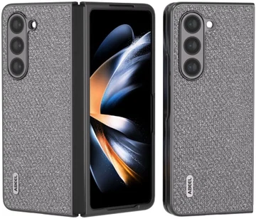 ABEEL Crystal Samsung Galaxy Z Fold 5 Hoesje Back Cover Grijs