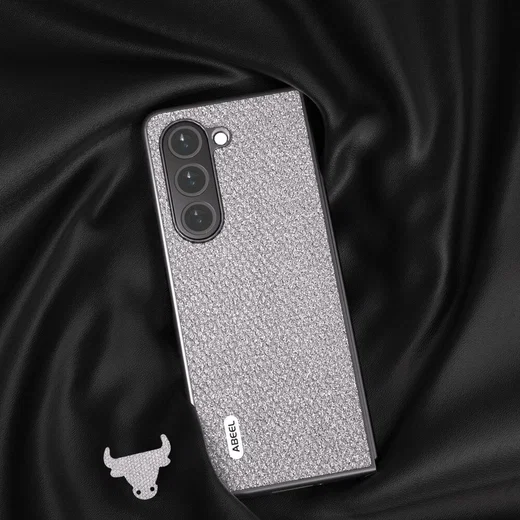 ABEEL Crystal Samsung Galaxy Z Fold 5 Hoesje Back Cover Grijs afbeelding 3