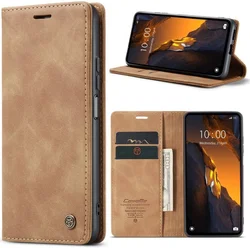 CaseMe 013 Xiaomi Poco F5 5G Hoesje Book Case en Back Cover Bruin afbeelding