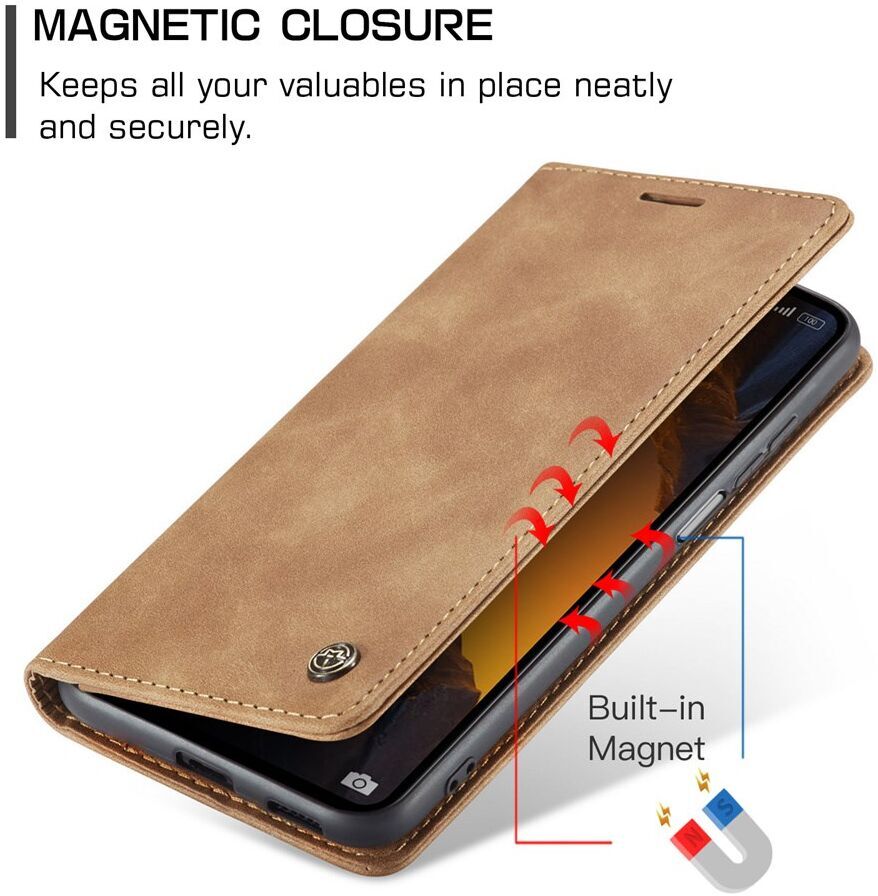 CaseMe 013 Xiaomi Poco F5 5G Hoesje Book Case en Back Cover Bruin afbeelding 10