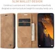 CaseMe 013 Xiaomi Poco F5 5G Hoesje Book Case en Back Cover Bruin afbeelding 3