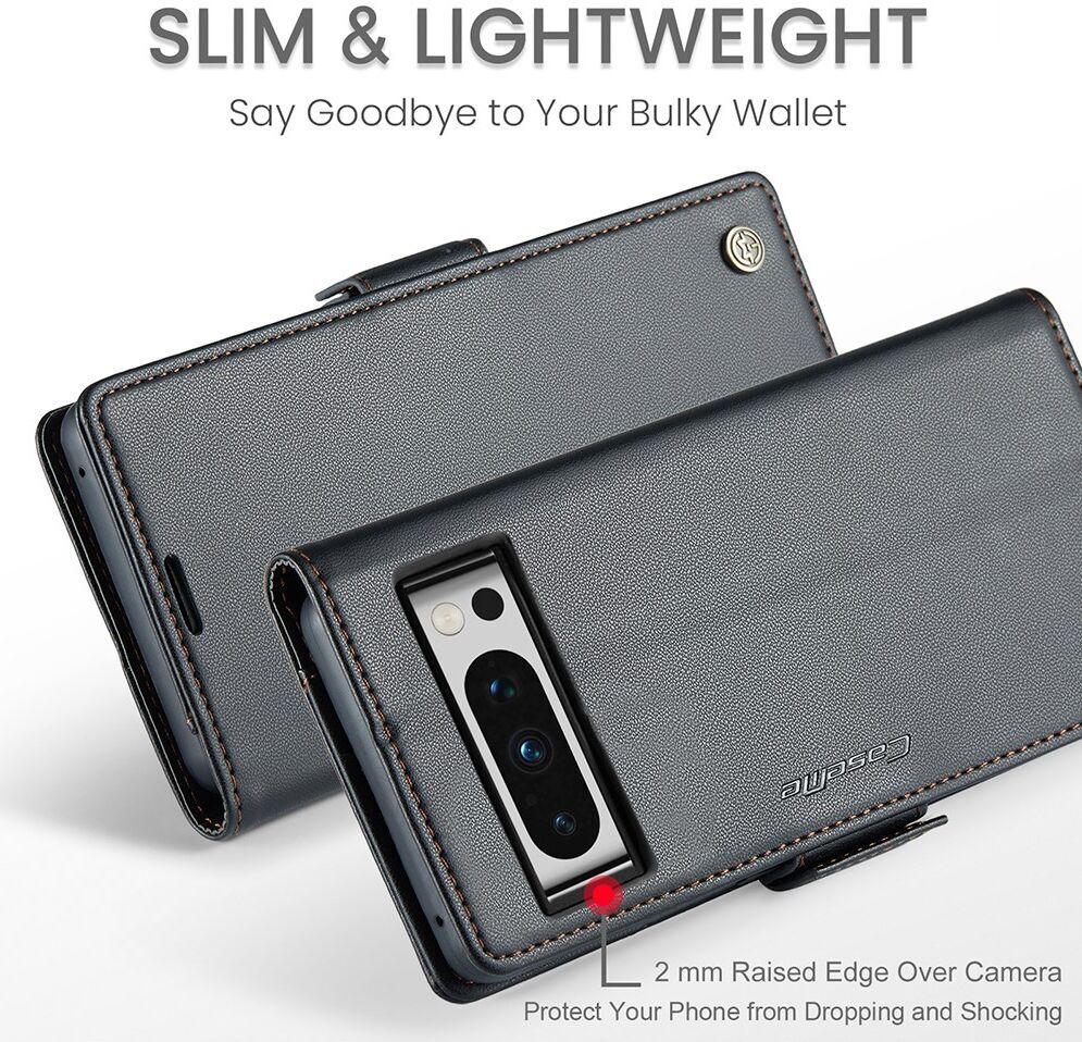 CaseMe 023 Google Pixel 8 Pro Hoesje Book Case Zwart afbeelding 4