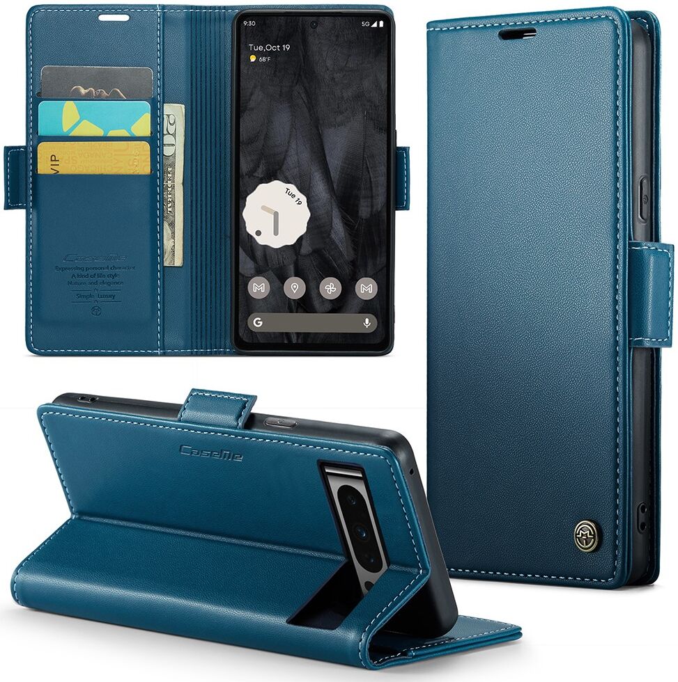 CaseMe 023 Google Pixel 8 Pro Hoesje Book Case Blauw afbeelding 2