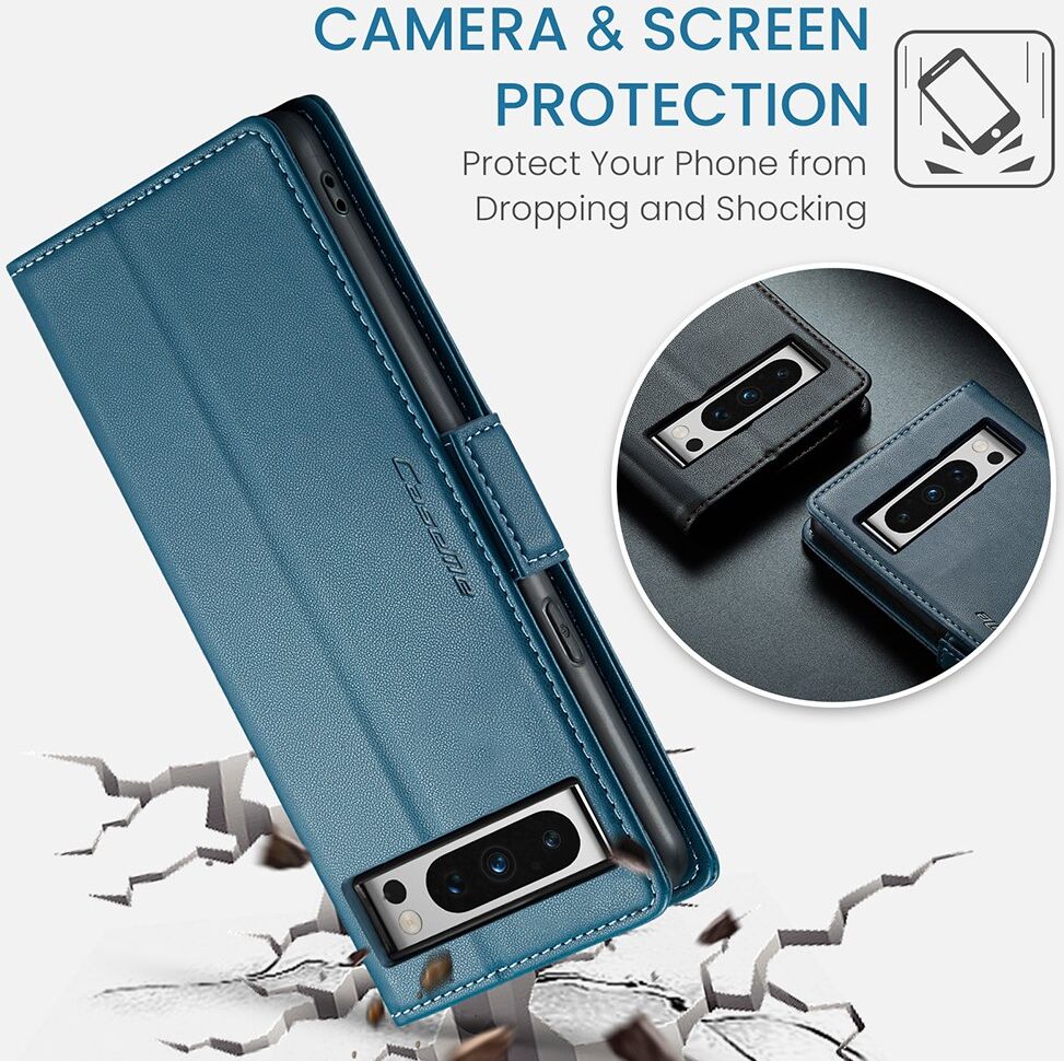 CaseMe 023 Google Pixel 8 Pro Hoesje Book Case Blauw afbeelding 6