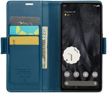 CaseMe 023 Google Pixel 8 Pro Hoesje Book Case Blauw