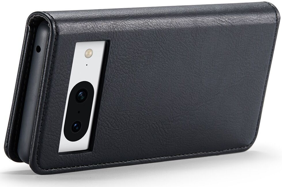 DG Ming Google Pixel 8 Hoesje Retro Wallet Book Case Zwart afbeelding 3