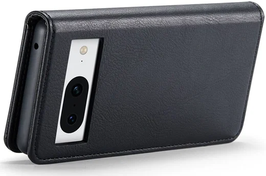 DG Ming Google Pixel 8 Hoesje Retro Wallet Book Case Zwart afbeelding 3