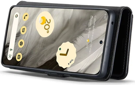 DG Ming Google Pixel 8 Hoesje Retro Wallet Book Case Zwart afbeelding 4